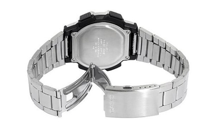 CASIO Waterproof Sports Stainless Steel Strap Mens Black Digital AE-1000WD-1A