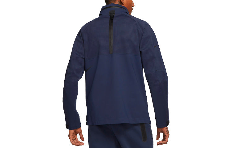 Men's Nike Sportswear Tech Pack Sports Storage Simple Hooded Jacket Deep Navy Blue CZ9310-410