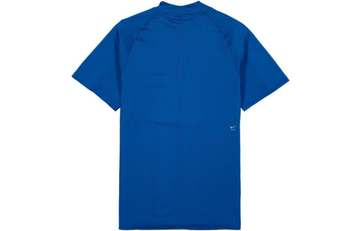 Men's Nike x MMW Crossover NRG Dri-FIT Solid Color Round Neck Short Sleeve Blue T-Shirt DD9436-409