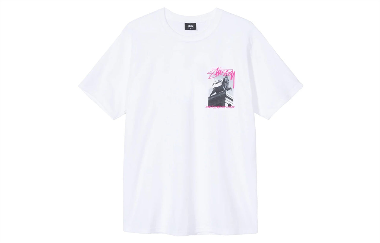 Stussy Large Logo Printing Short Sleeve Unisex White 1904474-WHITE