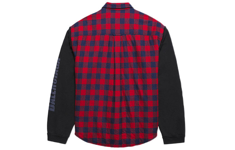 Balenciaga FW21 Long-Sleeved Shirt Red 658936TBM238521