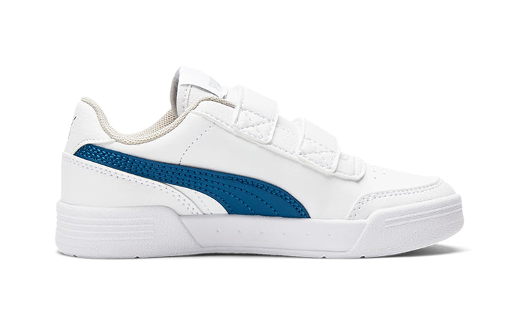 (PS) PUMA Caracal Banded Casual Sneakers White/Blue 370530-09