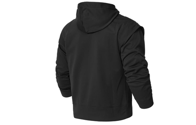 (WMNS) New Balance SS22 Logo Print Hoodie Asia Sizing 'Black White' WT21103-BK