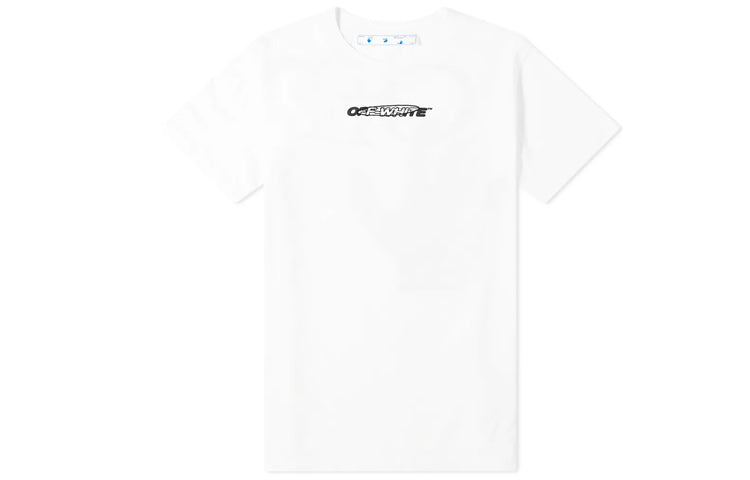 Off-White Back Printing Short Sleeve Ordinary Version White OMAA027E20JER0040110