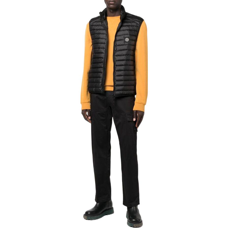 STONE ISLAND Patch Nylon Down Vest 'Black' 7715G0224-V0029