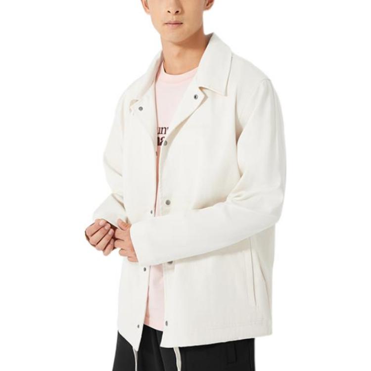 New Balance Athletics Nature State Coach Jacket Asia Sizing 'White' AMJ23552