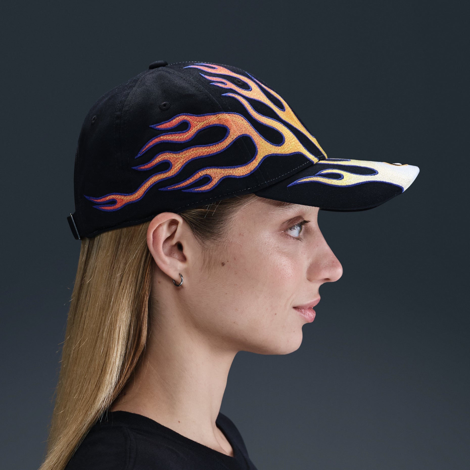 Nike Club Cap Structured OG Flame Cap 'Black Orange' HV6642-010
