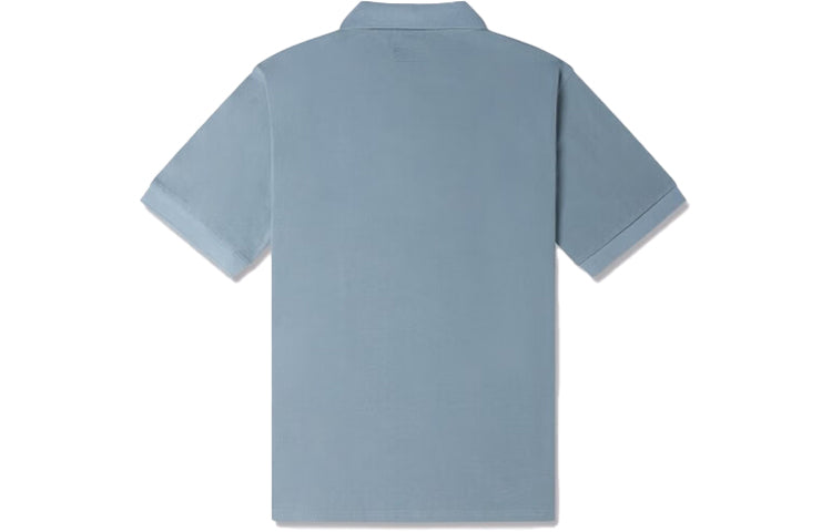 Converse Shoe Patch Polo Shirt Asia Sizing 'Light Blue' 10024739-A03