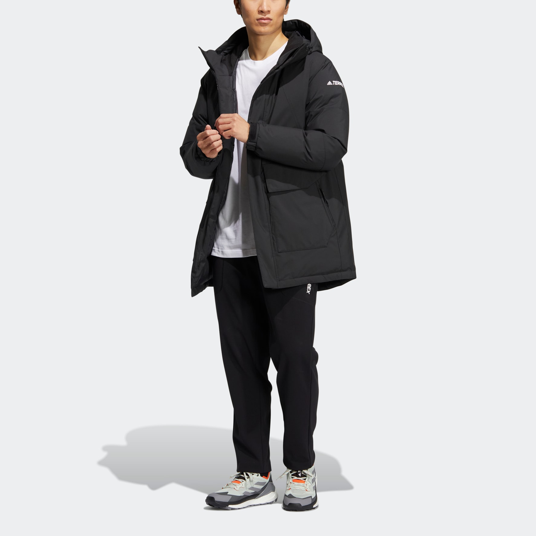 adidas Terrex Mid Down Jacket 'Black' HM9713