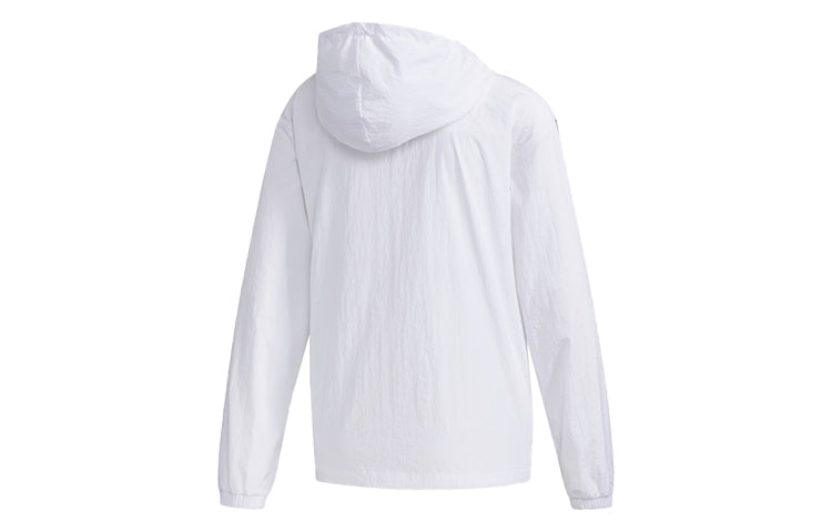 (WMNS) adidas neo Printing Hooded Jacket White FP7472