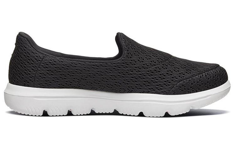 (WMNS) Skechers Go Walk Evolution Ultra Slip on 'Black White' 15738-BKW