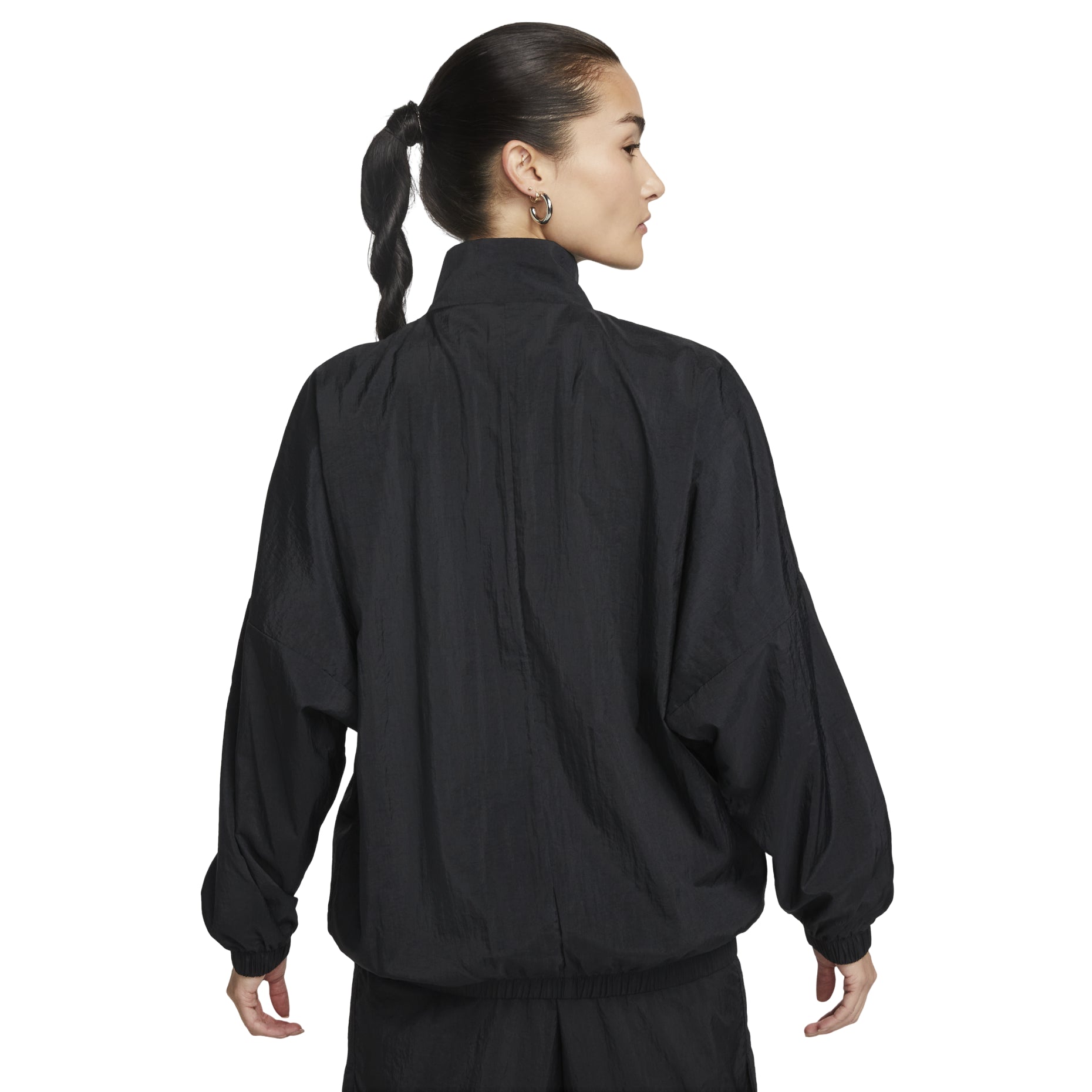 (WMNS) Nike Sportswear Essential Woven Jacket 'Black' DX5865-010