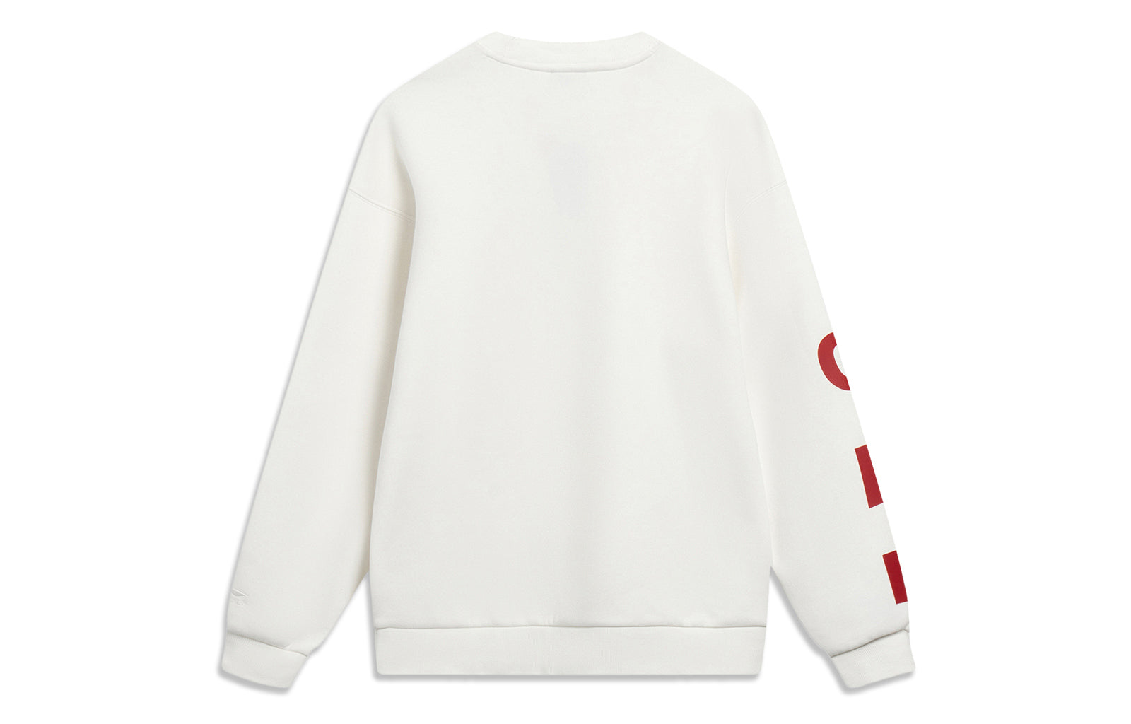 Li-Ning Embroidered Logo Sweatshirt 'Creamy White' AWDT575-1