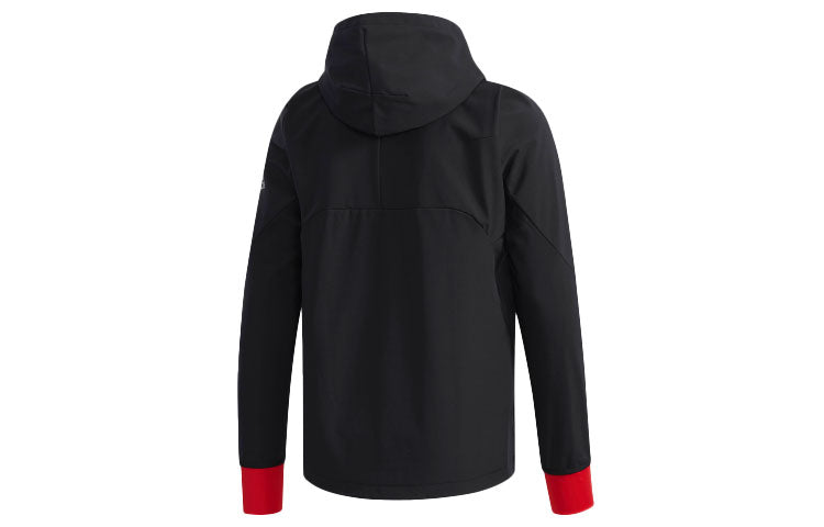 adidas Wk Shell Jk Casual Sports Woven Hooded Jacket Black CZ2173