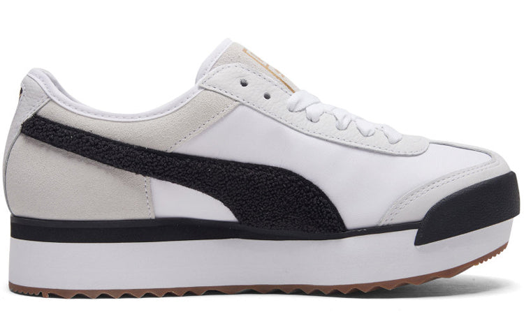 (WMNS) PUMA Roma Amor Heritage 'White Black' 370947-01