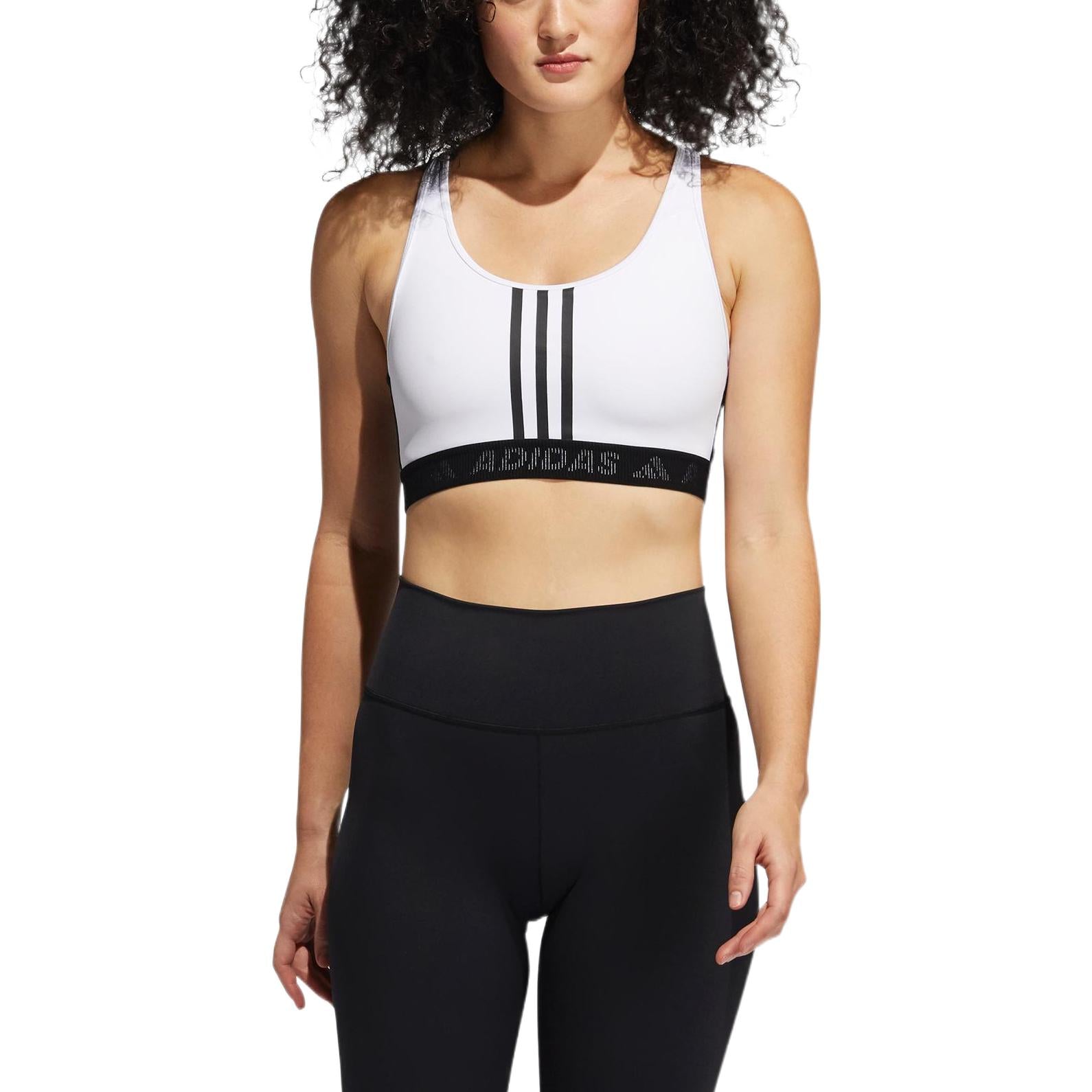 (WMNS) adidas DonAsia Sizing 't Rest 3-Stripes Bra 'White Black' GL0585