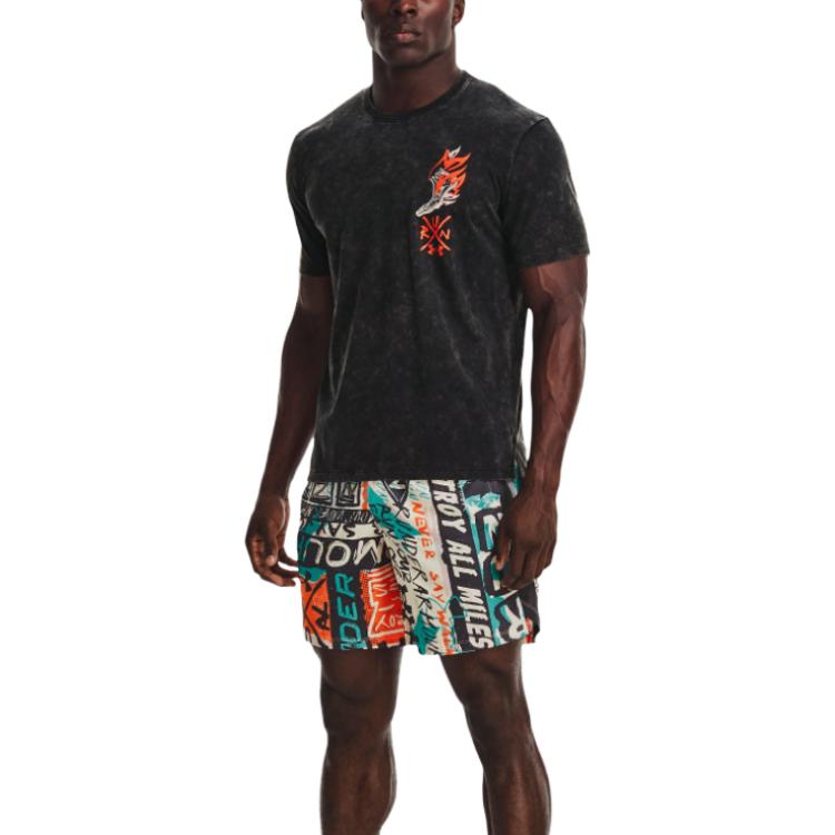 Under Armour Destroy All Miles T-shirt 'Black' 1371052-001