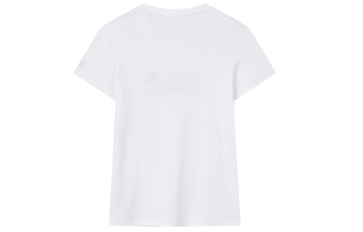 (WMNS) FILA Embroidered Alphabet Short Sleeve White F11W018141F-WT