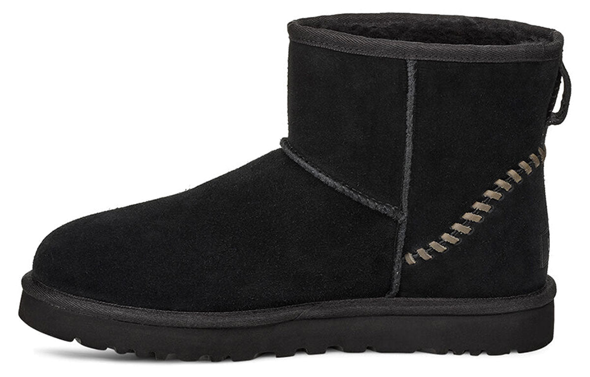 UGG Classic Mini Deco Suede 'Black' 1109952-BLK