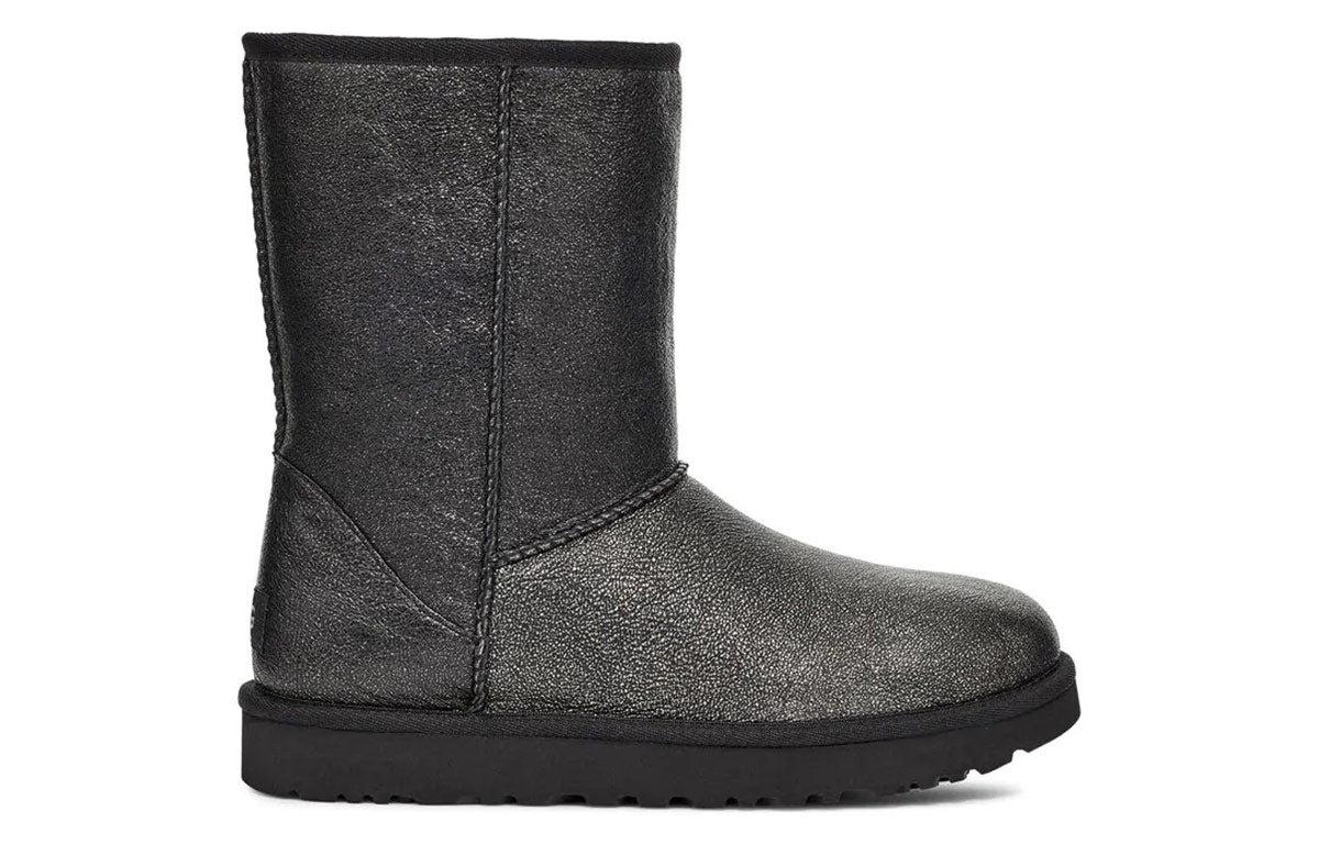 (WMNS) UGG Classic Short II Iridescent Black 1112503-BLK