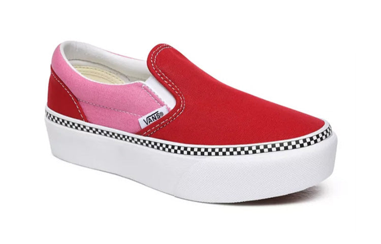 (PS) Vans 2-Tone Classic Slip-on Platform 'Red' VN0A3TL1WVX