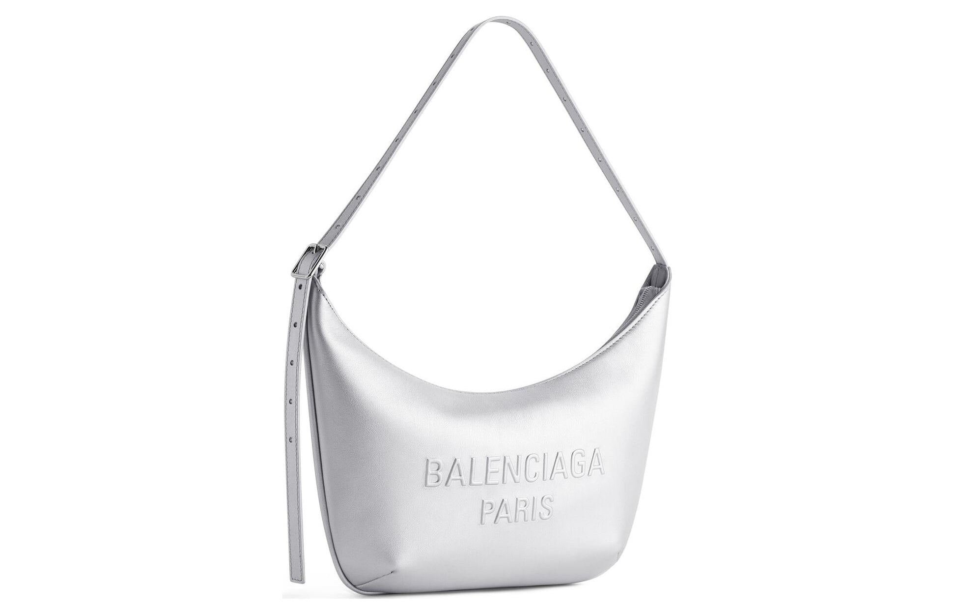 (WMNS) Balenciaga Mary-kate Sling Bag Metallized 'Silver' 7717332AAKE8110