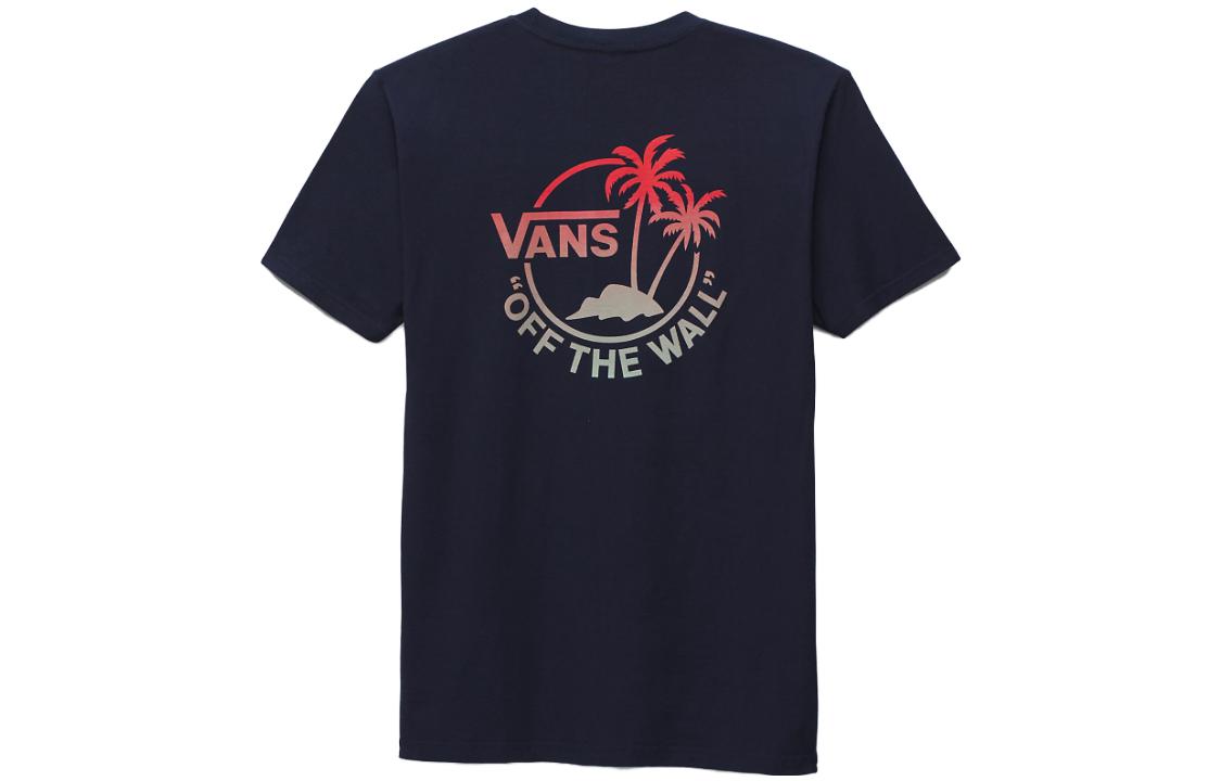 Vans Classic Mini Dual Palm T-Shirt 'Navy' VN0A7SMYCN9