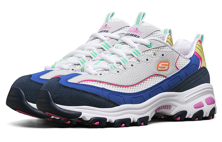 (WMNS) Skechers D'lites 1.0 GS Grey/Blue 13146-LGMT