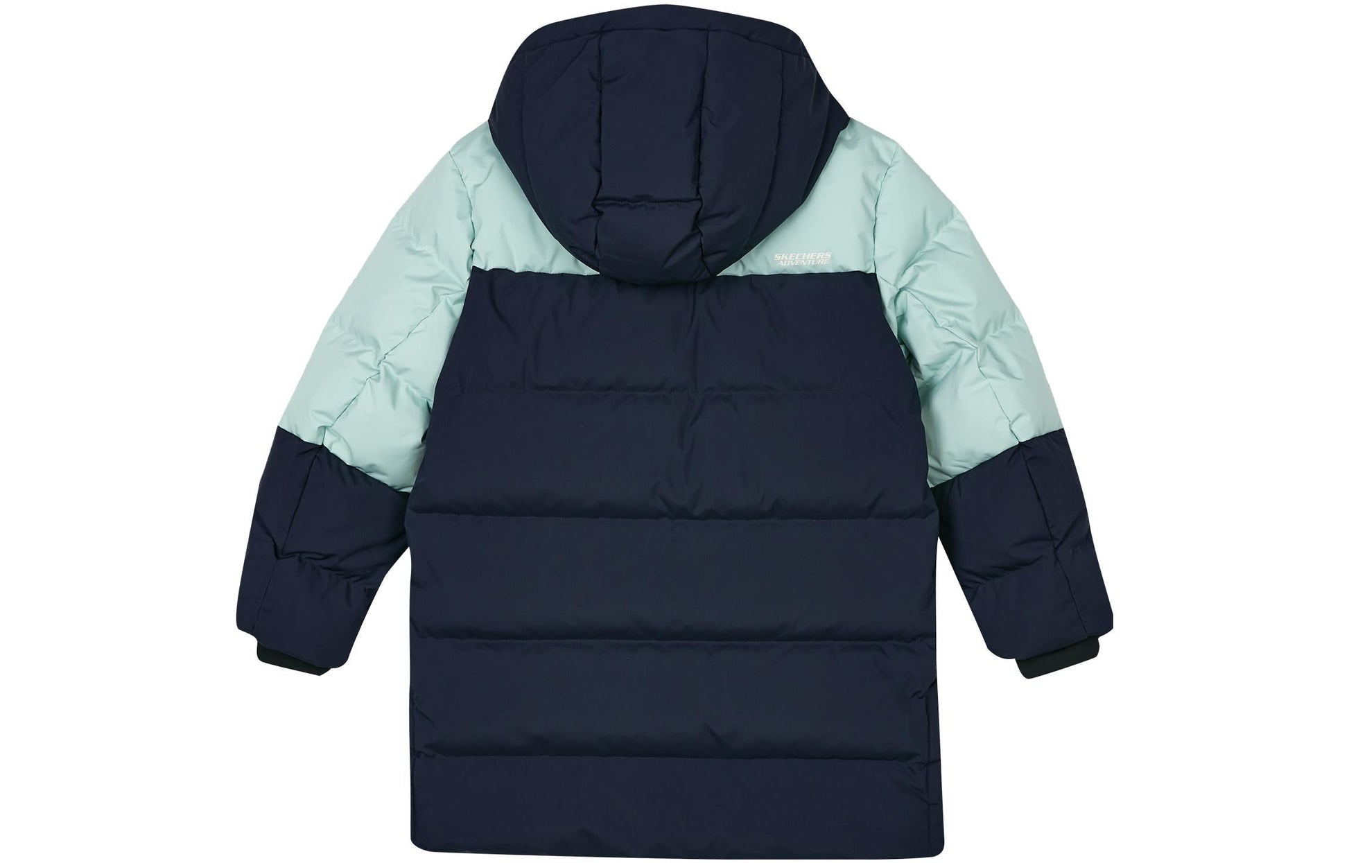 (GS) Skechers Mid-Length Down Jacket 'Navy White Teal' L423B050-002Z