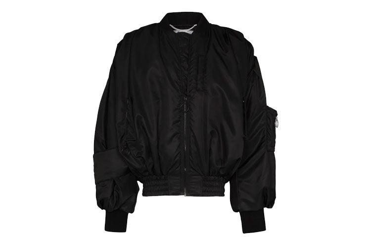 Off-White Pascal Applique Pilot Jacket Men's Black OMEH020F20FAB0011010