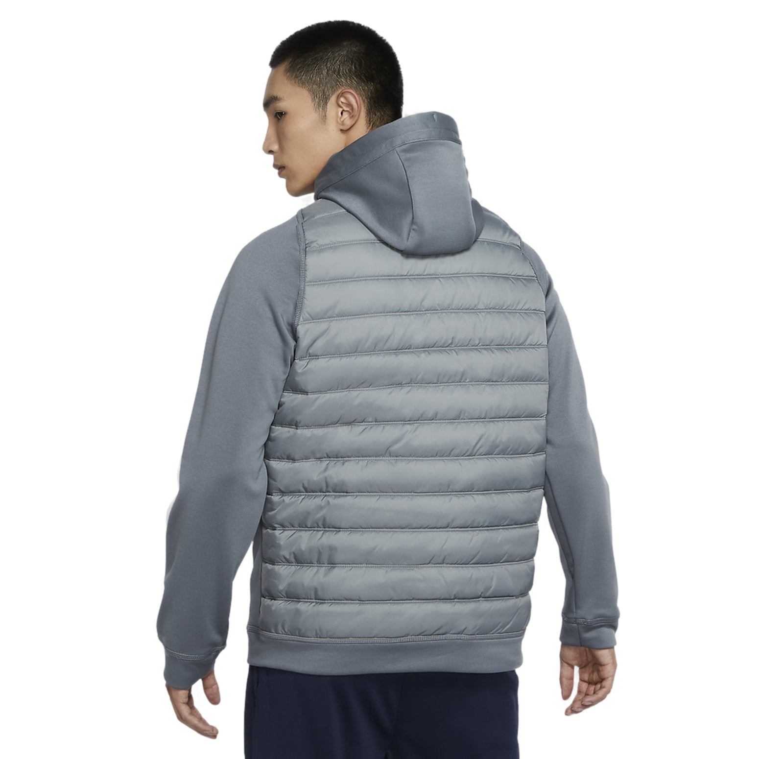 Nike Therma Dri-FIT Cardigan Fleece Lined Stay Warm Sports Training Hooded Jacket Gray BV6299-084