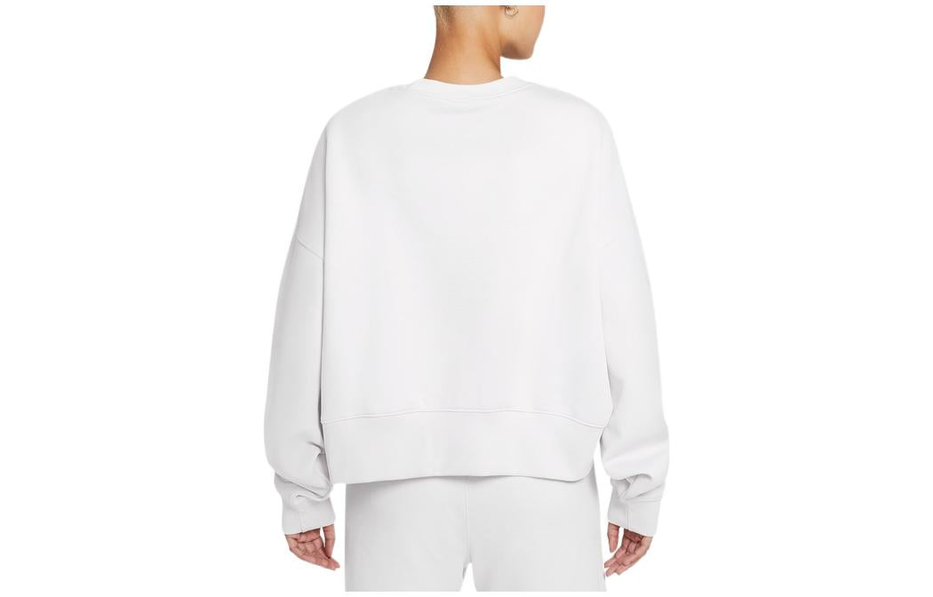 (WMNS) Nike Sportswear Collection Essentials Oversized Crew Sweatshirt 'White' DJ7666-511
