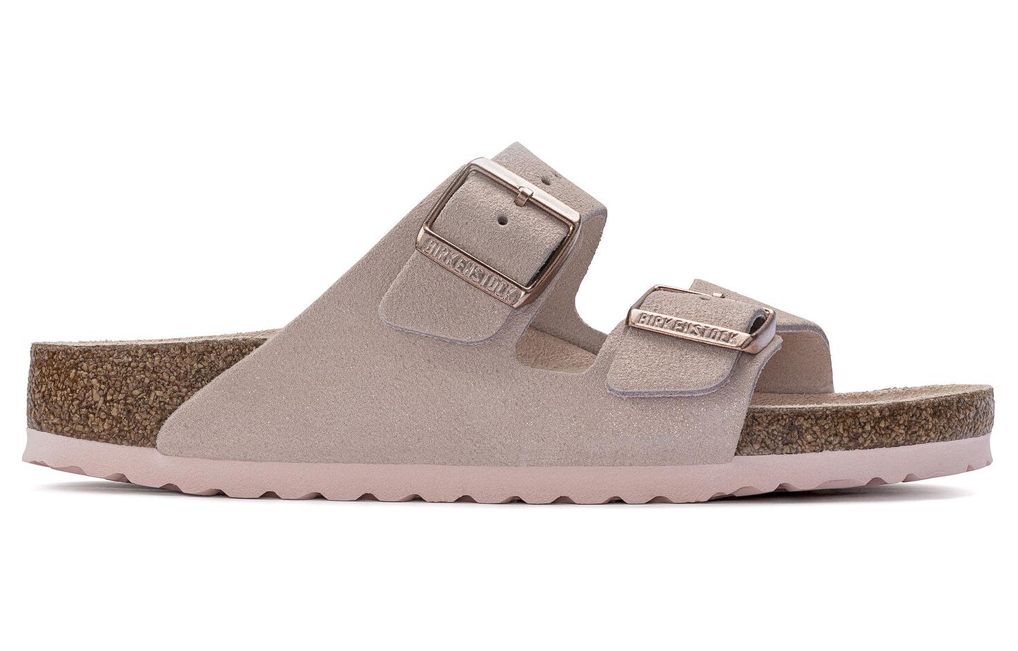 Birkenstock Arizona Suede Leather Sandals 'Light Rose' 1023535