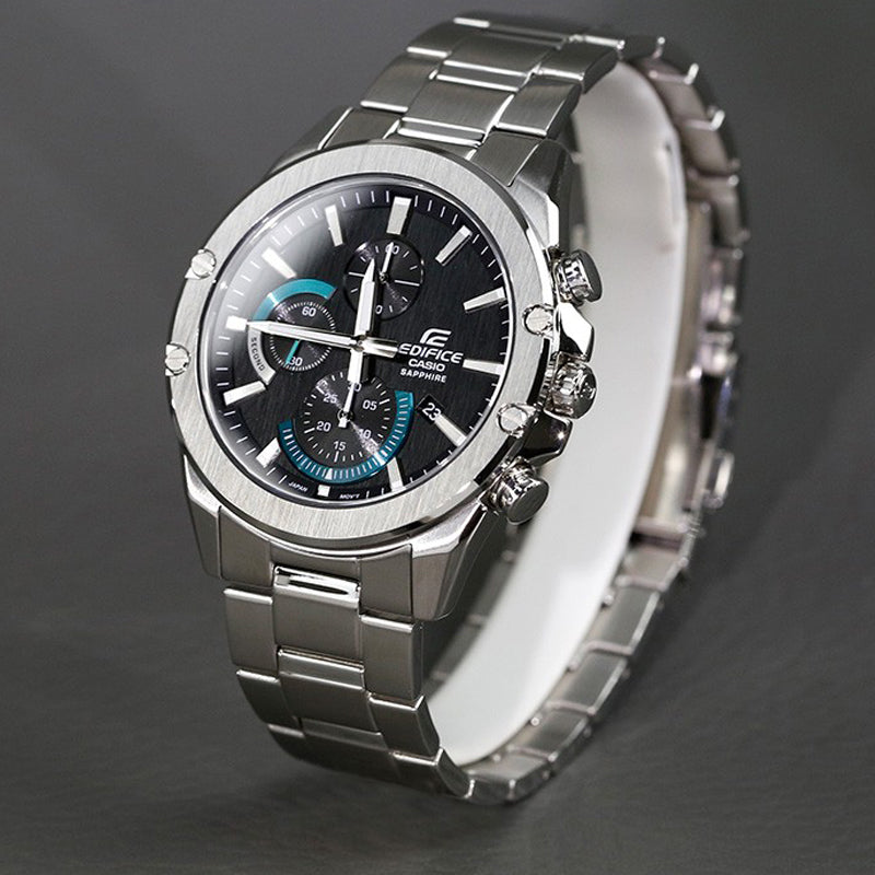 CASIO Waterproof EDIFICE Sapphire Crystal Mens Black Analog EFR-S567YD-1AUPR