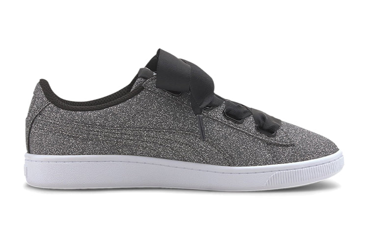 PUMA Vikky V2 Ribbon Glitz Low-Top Board Shoes K Grey/Silver 370633-01