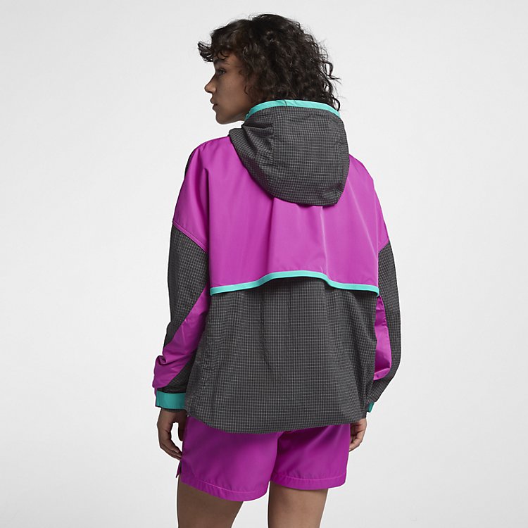 Nike ACG Woven Hooded Jacket 'Anthracite Magenta Jade' 931907-060