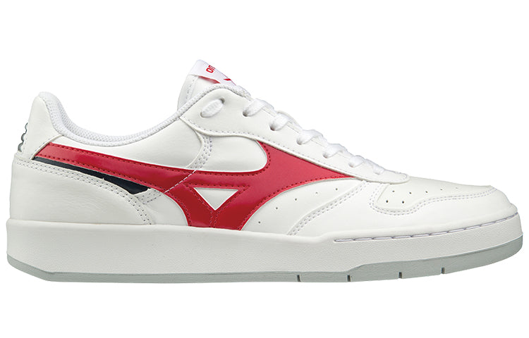 Mizuno City Wind Low Tops Skateboarding Shoes Unisex White Red D1GA191762