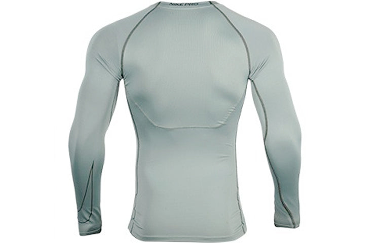 Men's Nike Pro Dri-fit Athleisure Casual Sports Round Neck Long Sleeves Green T-Shirt DD1991-357