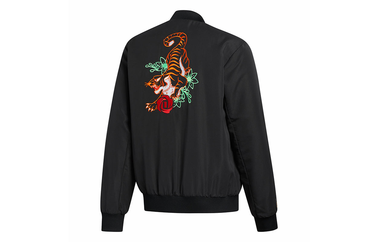 adidas Cny Rose Jkt Basketball Sports Jacket Black FP8202