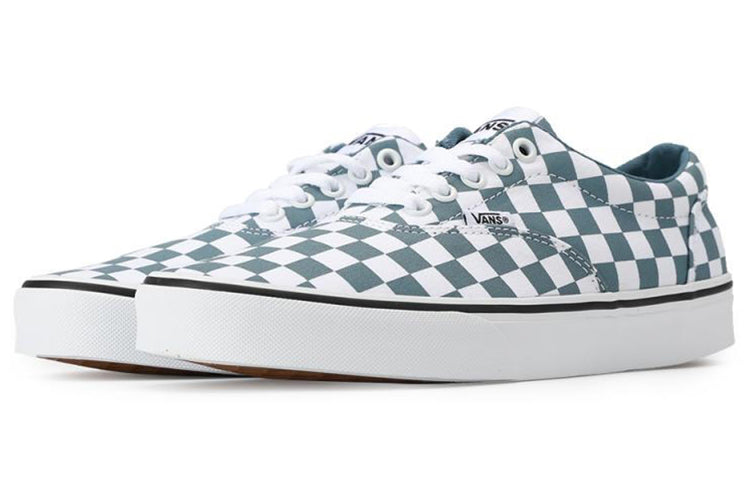 Vans Doheny Checkerboard Shoes White/Blue VN0A3MTFW50