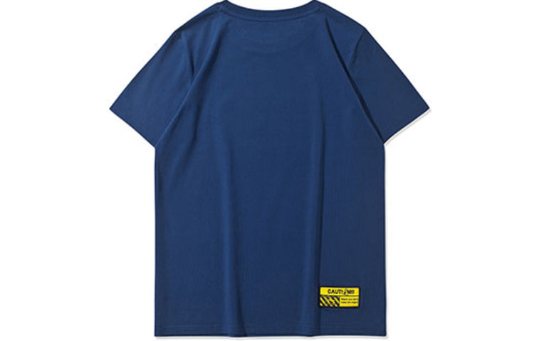 (WMNS) Li-Ning x Disney Funny Donald Duck Printing Tee 'Blue Yellow' AHSP054-3