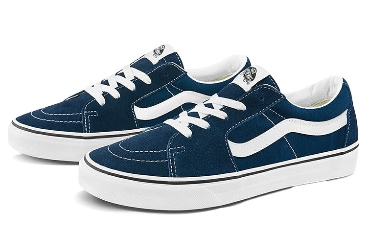 Vans SK8-Low Breathable Lightweight Wear-resistant Low Tops Casual Skateboarding Shoes Unisex Blue VN0A4UUK4M0