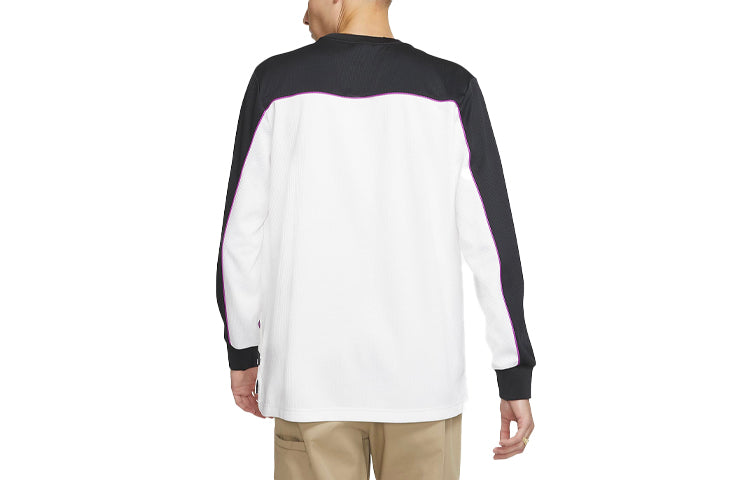 Nike SB Skateboard Dri-FIT Long-Sleeve Skate Top 'Black White Vivid Purple' BV1027-010