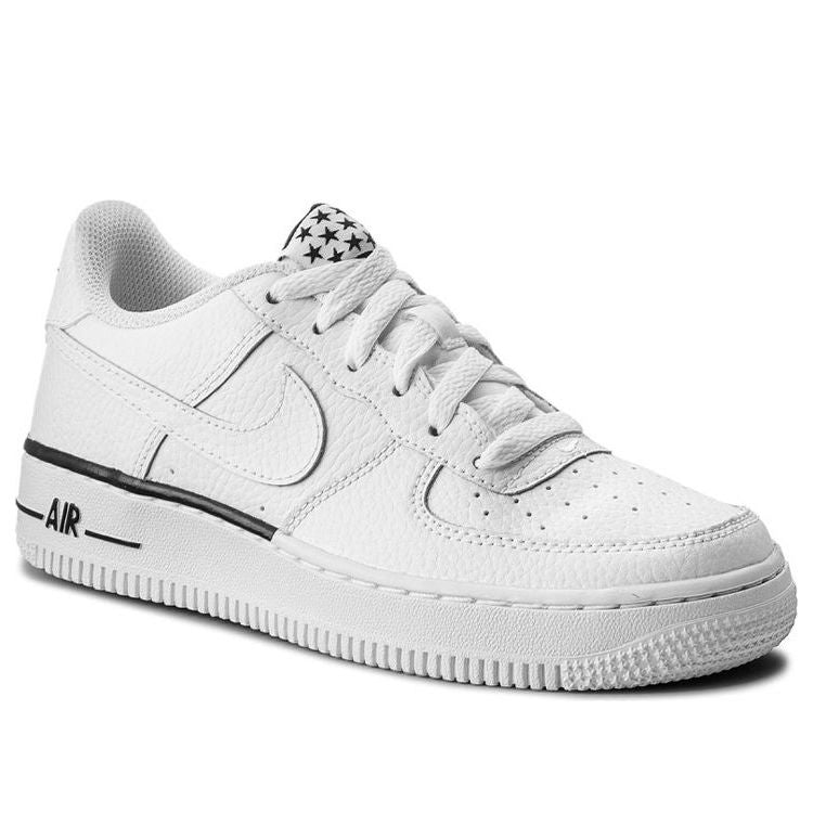 (GS) Nike Air Force 1 07 'White Black Outline' 596728-103