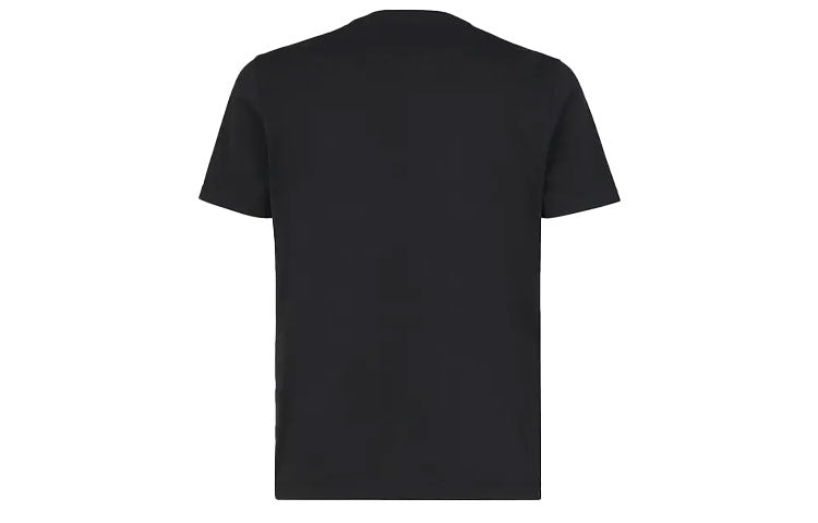 Men's FENDI SS21 Round Neck Cotton Short Sleeve Black FY0894AE06F0QA1