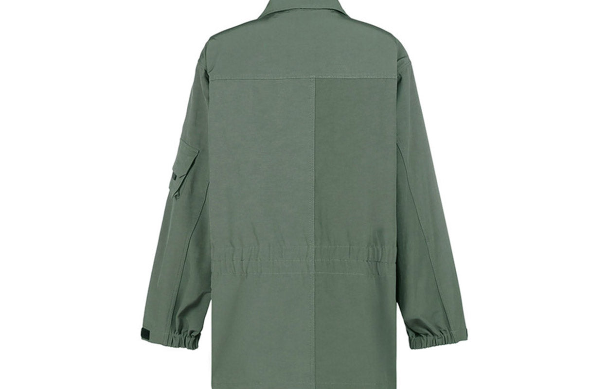 Men's KENZO K Embroidered Large Version Cargo Multiple Pockets Jacket Green FA65OU3051NA-54