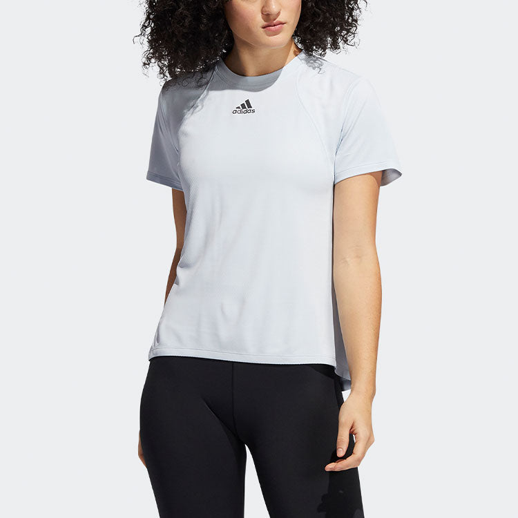 (WMNS) adidas Heatrdy Focus Round-neck Blue H20747