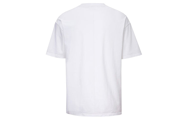 Men's Converse Smiling Face Alphabet Pattern Short Sleeve White 10018841-102