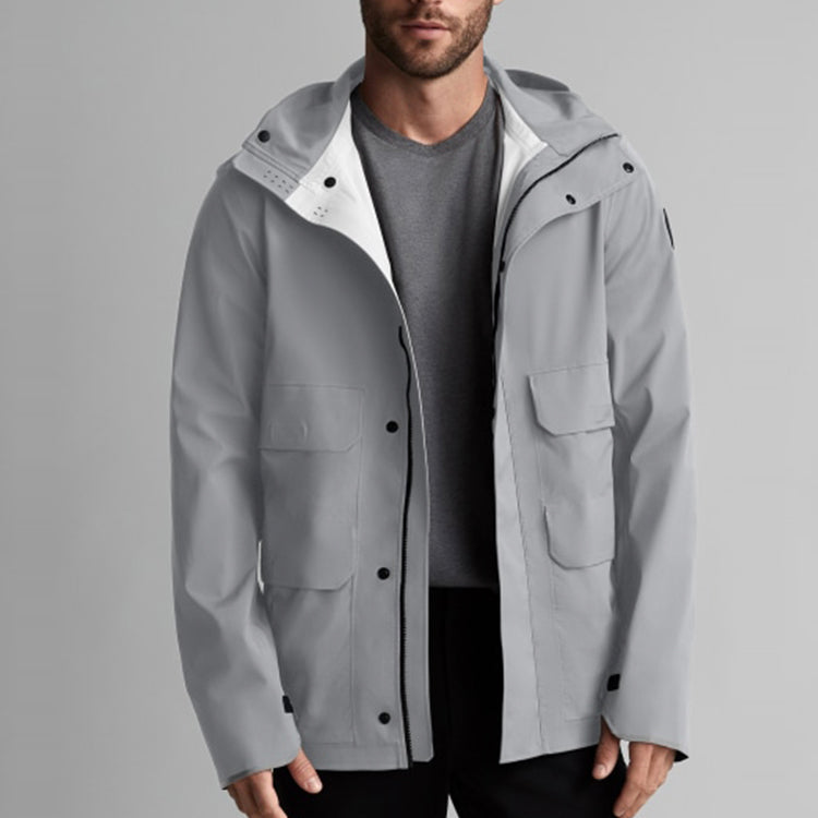Canada Goose Meaford Black Label Hooded Jacket For Men Medium Grey 5611MB-120