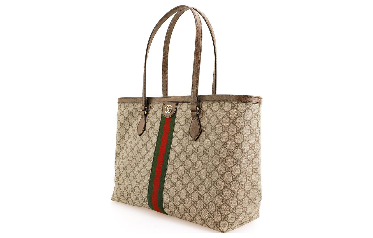 (WMNS) Gucci Ophidia GG Middle-Sized Tote Bag 'Brown' 631685-96IWB-8745